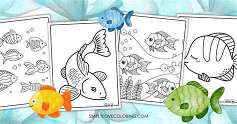 34 Interesting Fish Coloring Pages (Free PDF Printables).